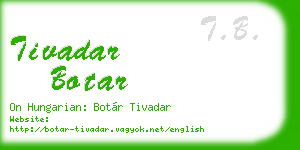tivadar botar business card