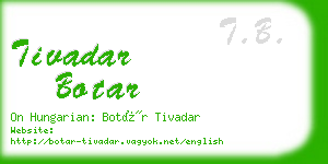 tivadar botar business card